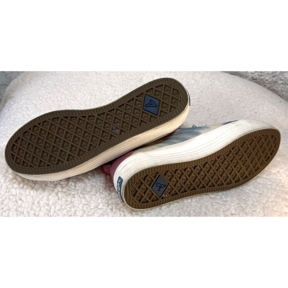 SPERRY Sneakers Women’s Size 8 US Vibes THICK SOLE OCEAN SHORE TIE DYE Blue Pink - Picture 11 of 14